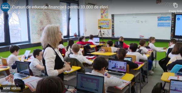 Reportaj Euronews pe tema educației financiare